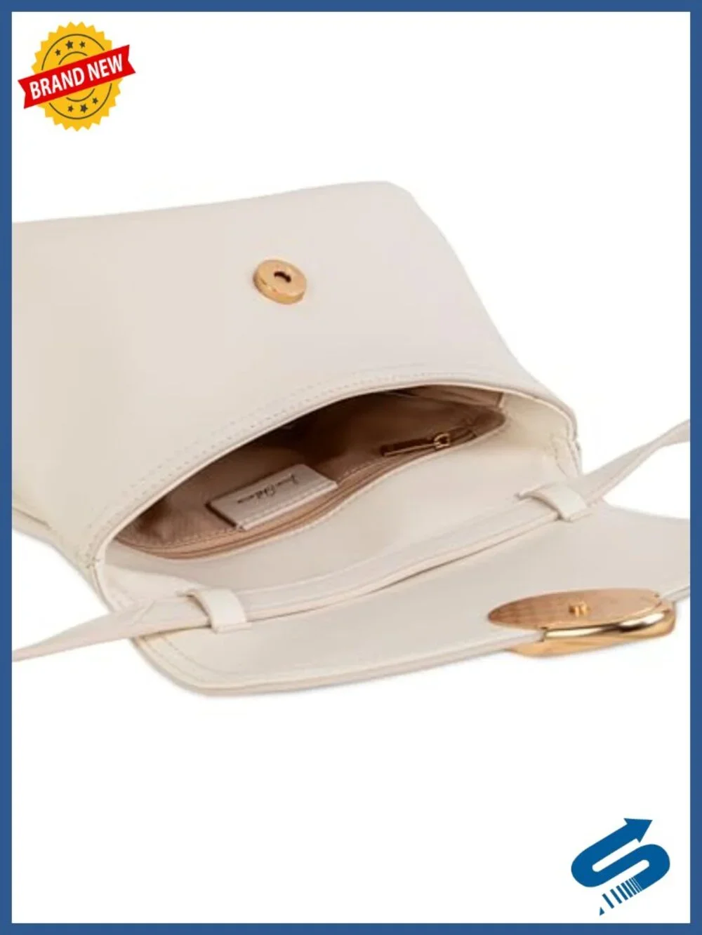 Convertible Fold-Over Crossbody Leather Handbag